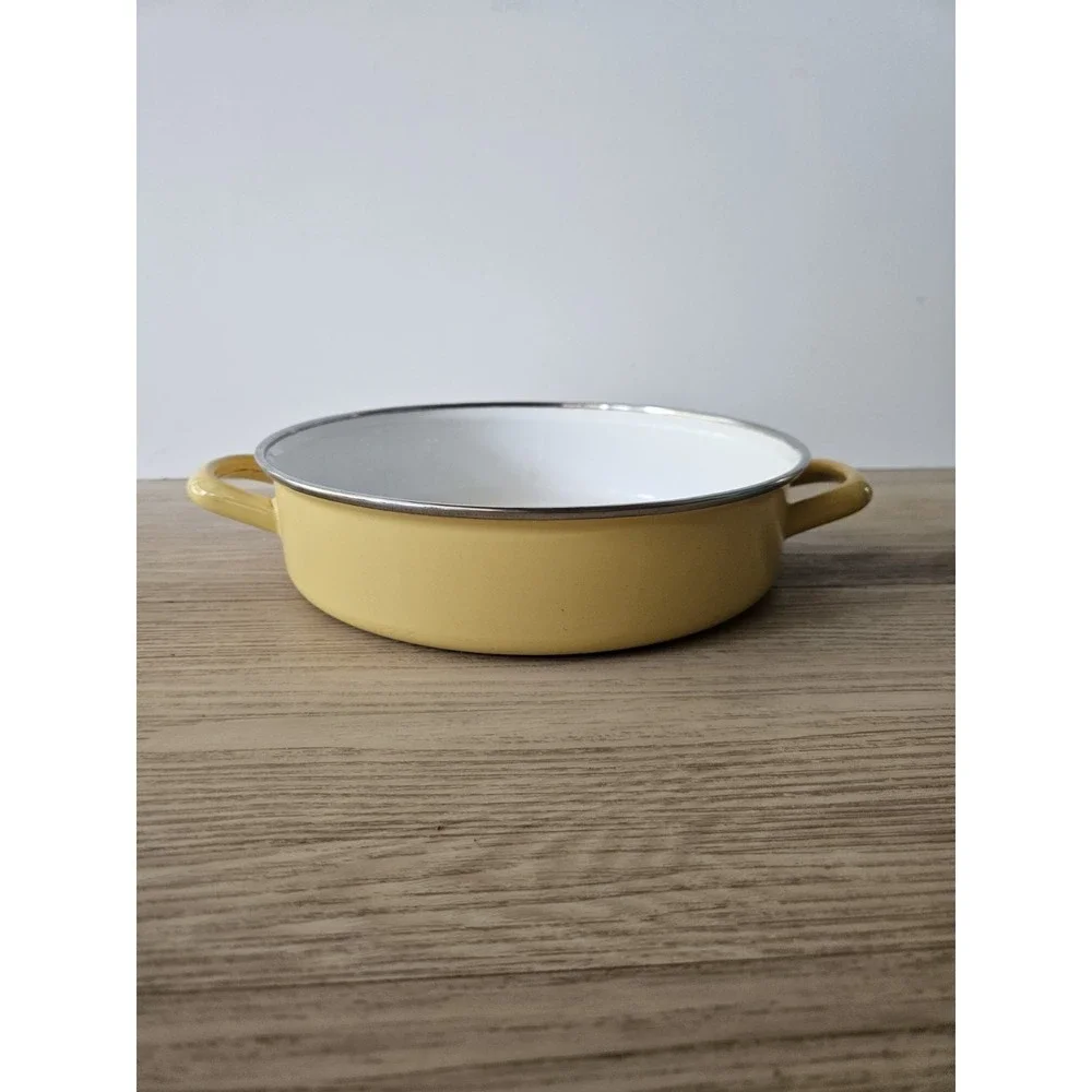 Vintage Yellow Enamel 10